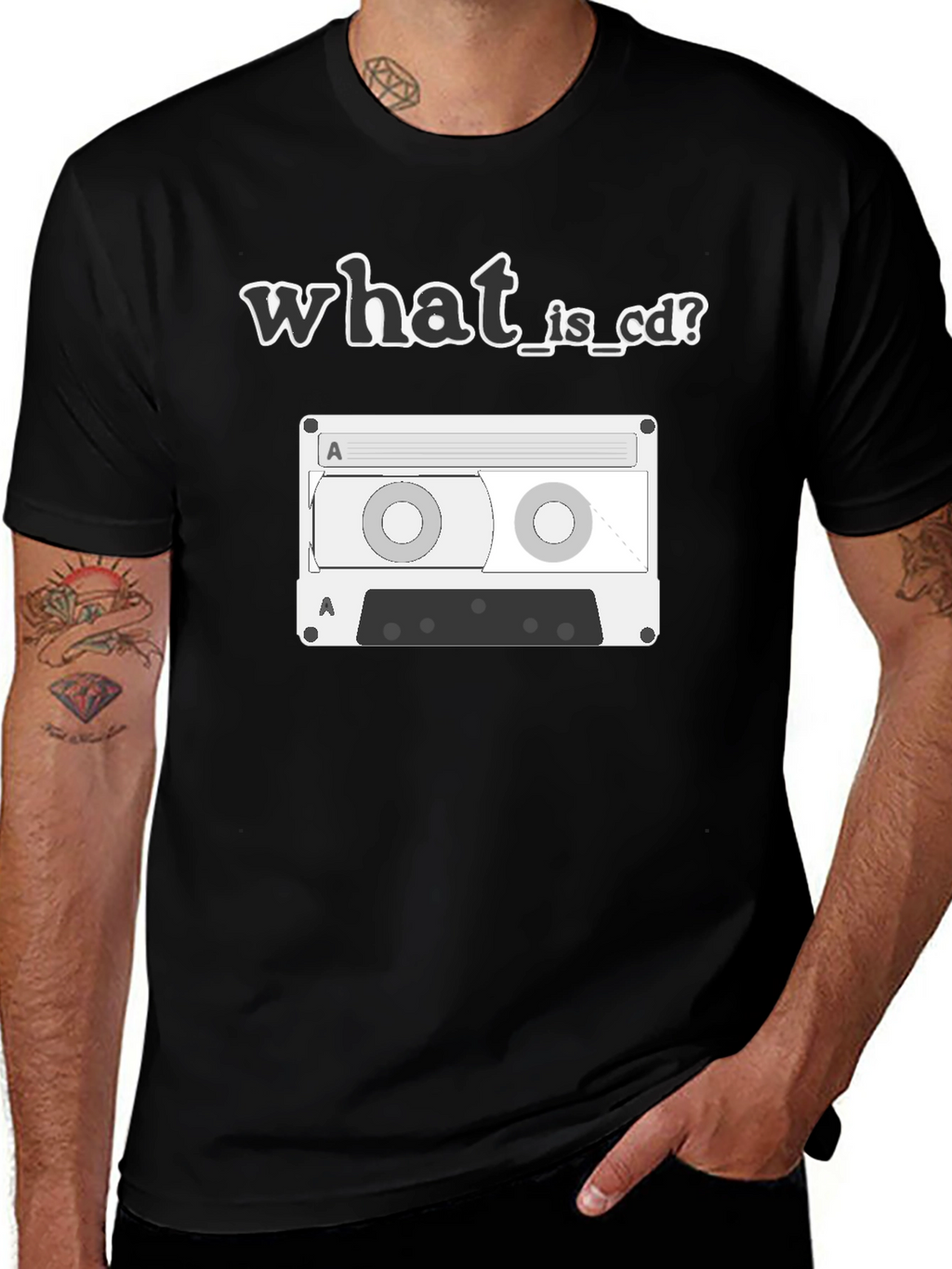 What is CD? Cassette Tape Graphic Tee
