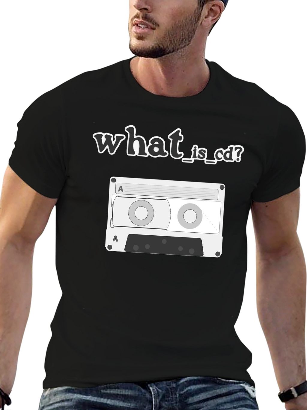 What is CD? Cassette Tape Graphic Tee
