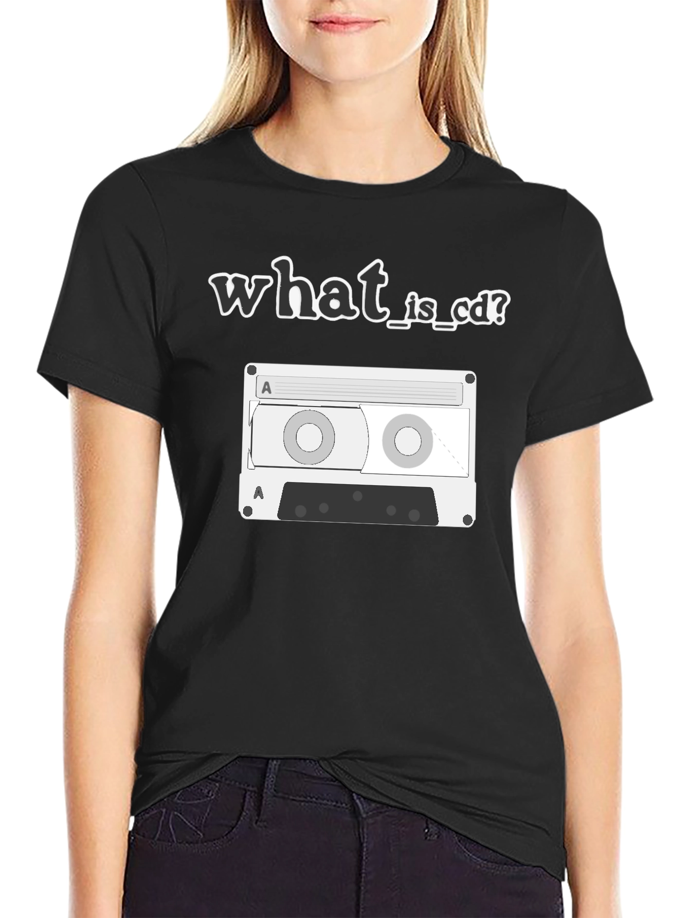 What is CD? Cassette Tape Graphic Tee
