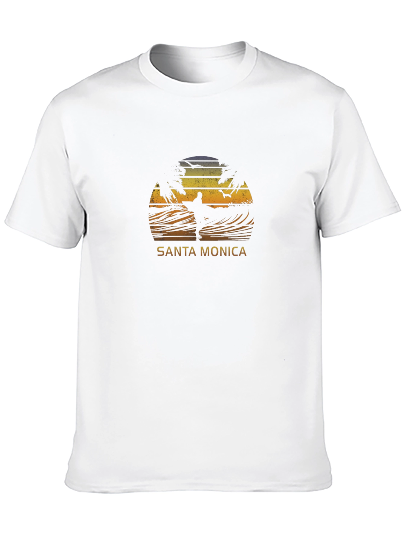 Santa Monica Surfer Graphic Tee
