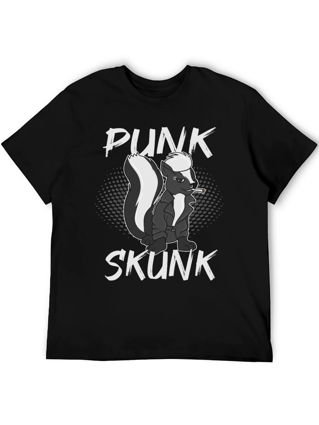 Punk Skunk Graphic Tee - Black T-Shirt