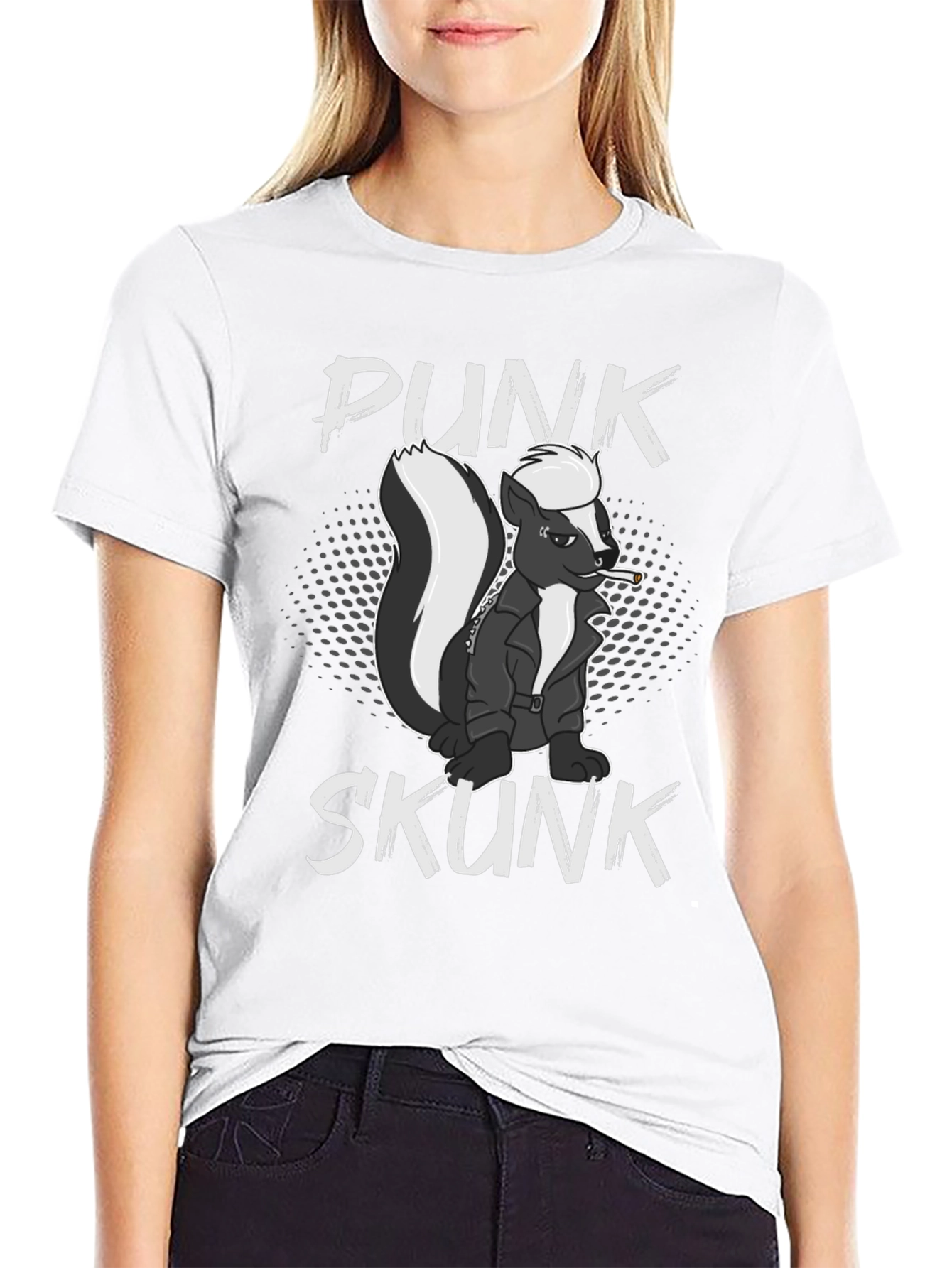 Punk Skunk Graphic Tee - Black T-Shirt