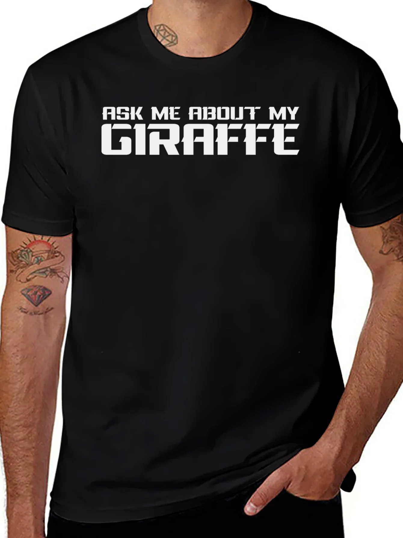 Ask Me About My Giraffe Graphic Tee