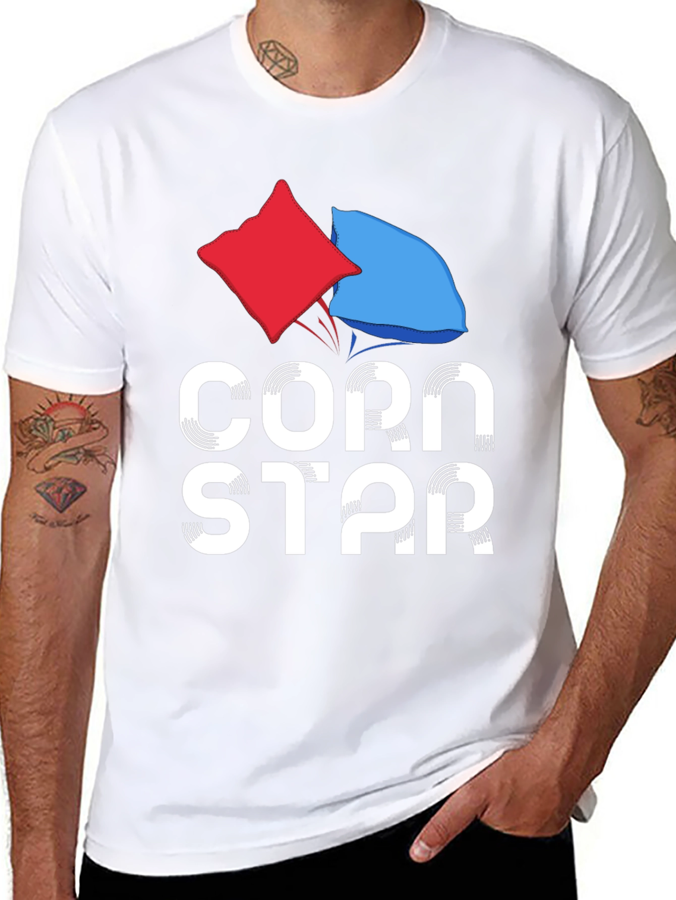 Corn Star Graphic Tee - Bean Bag Toss T-Shirt