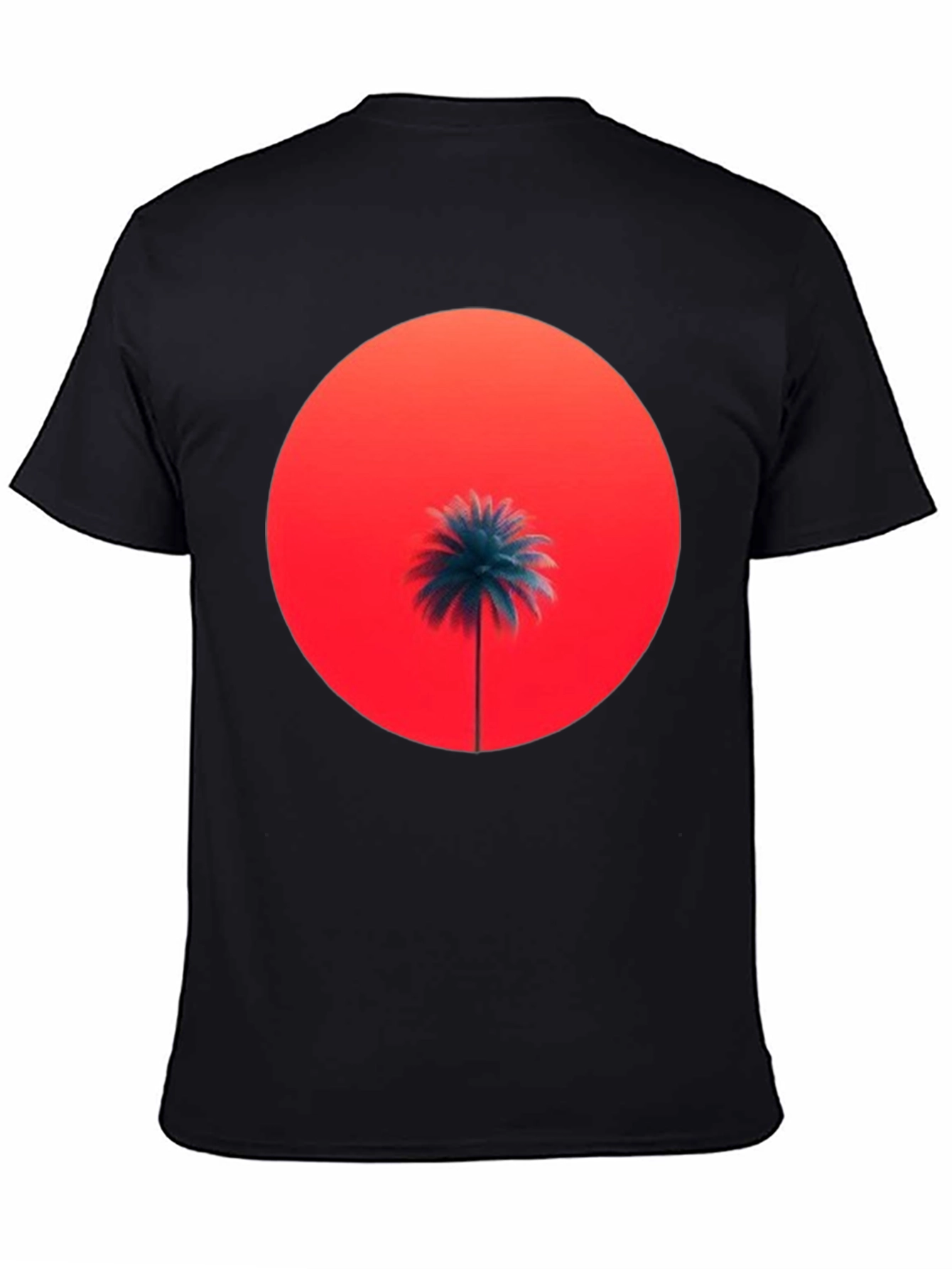 Sunset Palm Graphic Tee - Stylish Comfort