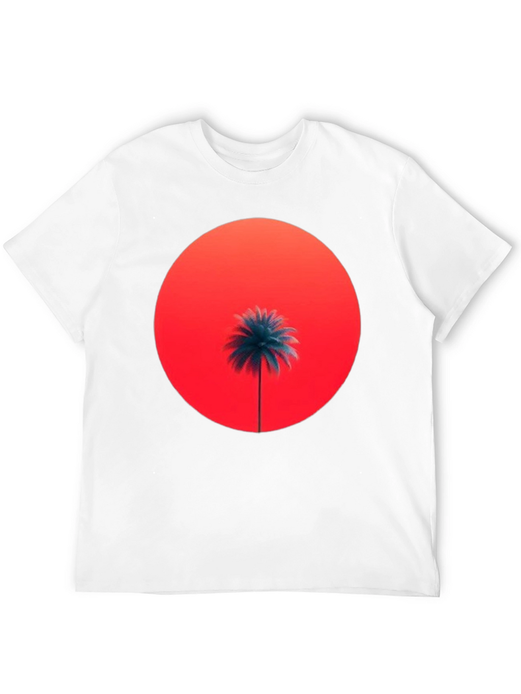 Sunset Palm Graphic Tee - Stylish Comfort