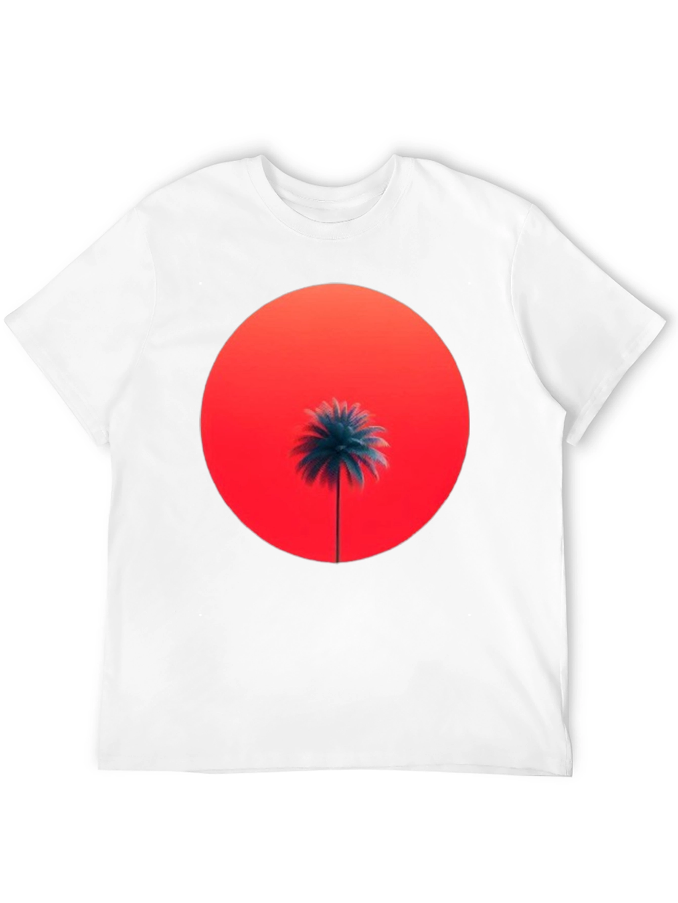 Sunset Palm Graphic Tee - Stylish Comfort