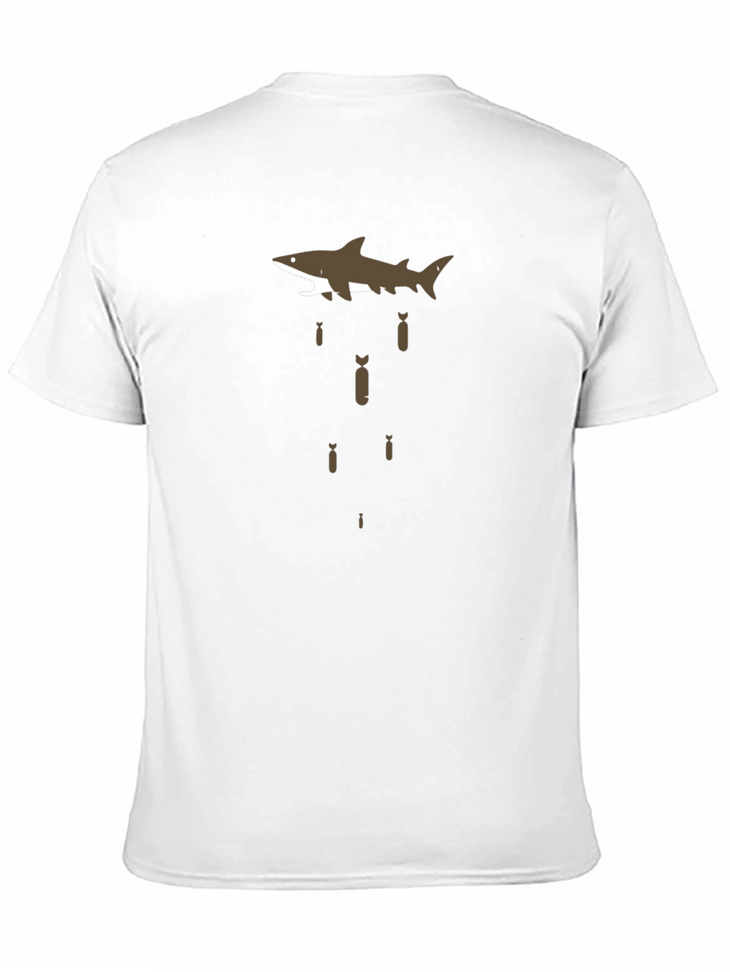 Shark Bombing Graphic Tee - Black Cotton T-Shirt