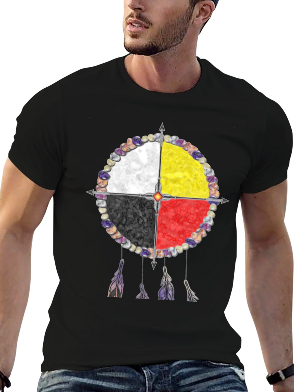 Medicine Wheel T-Shirt: Native American Wisdom