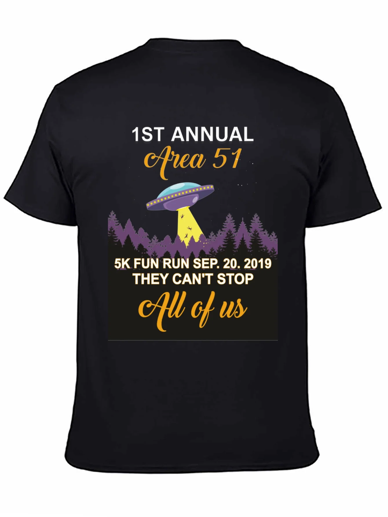 Area 51 Fun Run T-Shirt 1st Annual Sep 20 2019