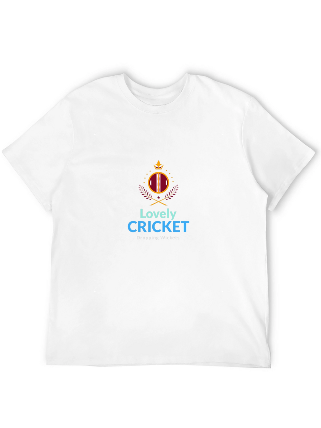 Lovely Cricket Graphic T-Shirt - Dropping Wickets
