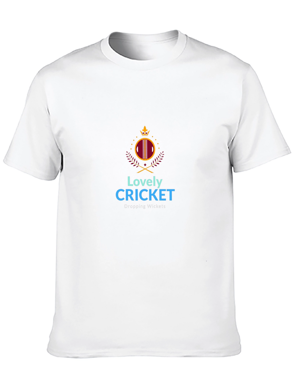 Lovely Cricket Graphic T-Shirt - Dropping Wickets