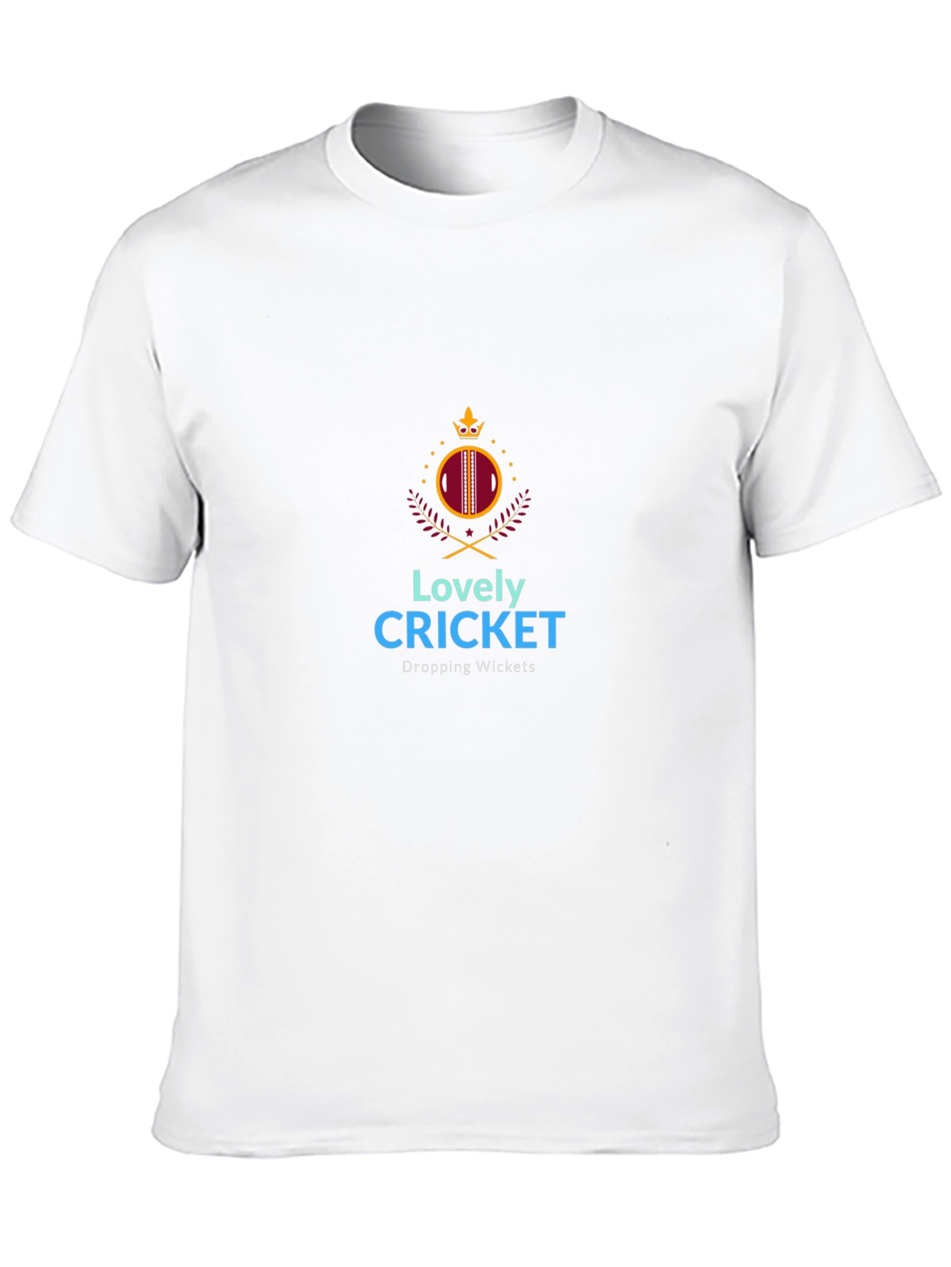 Lovely Cricket Graphic T-Shirt - Dropping Wickets