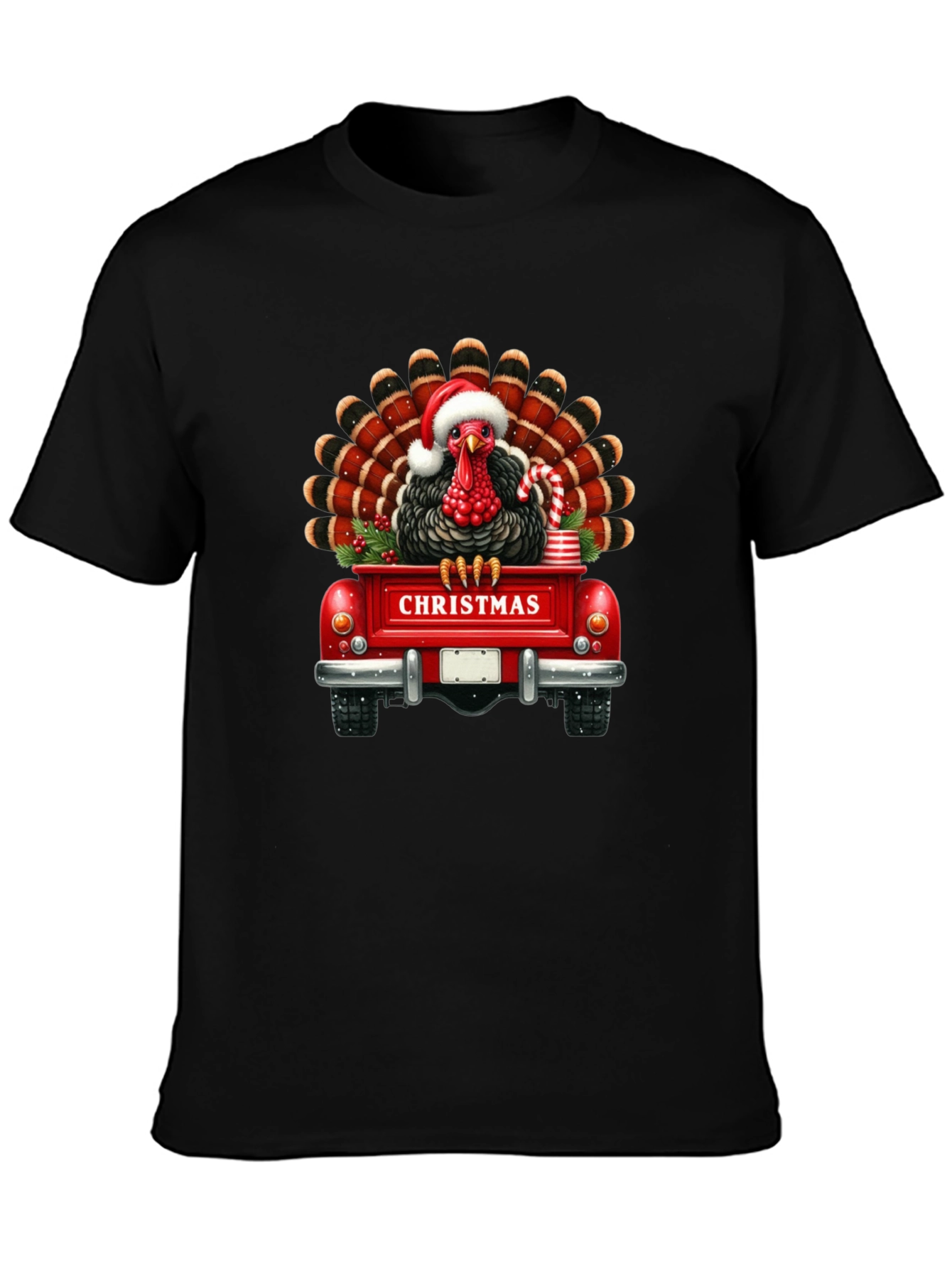 Christmas Turkey Truck Graphic Tee