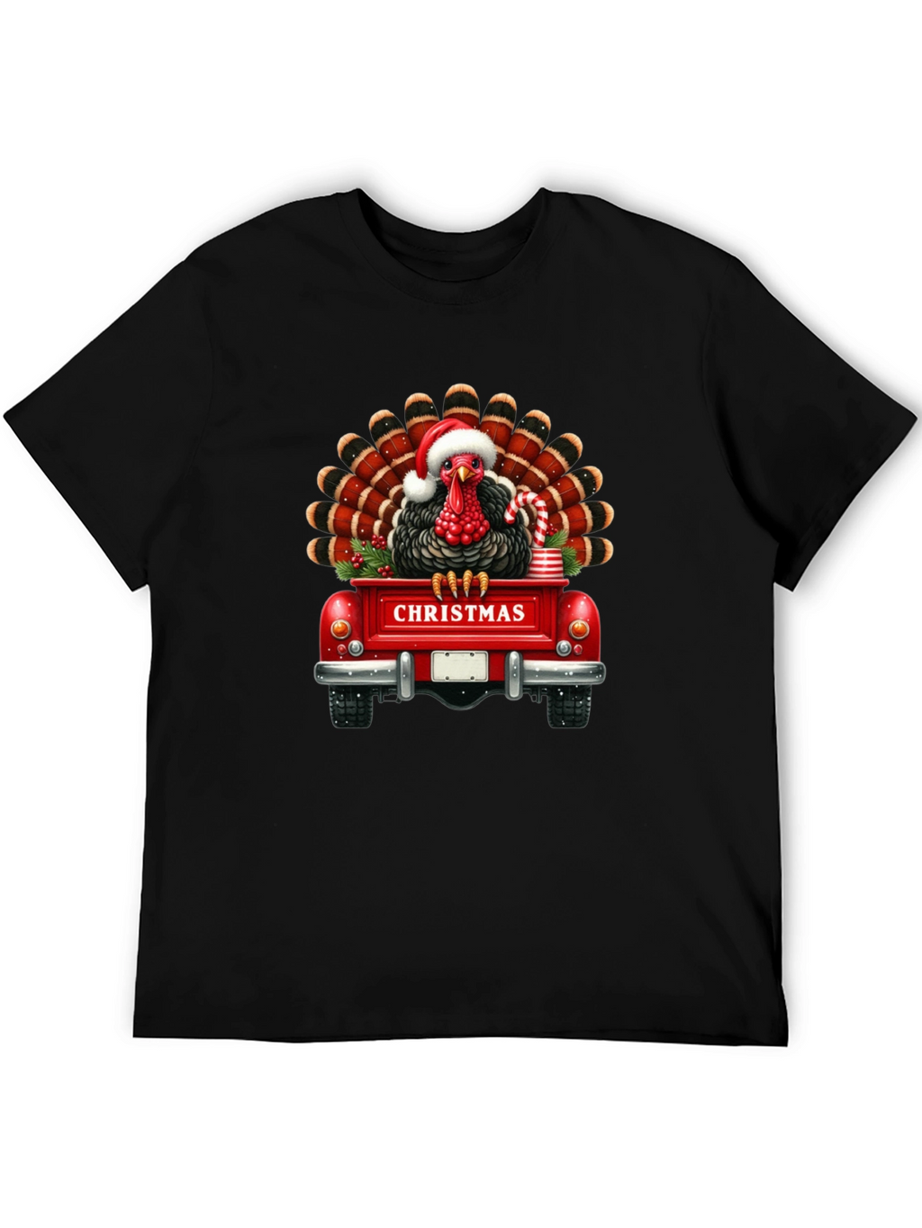 Christmas Turkey Truck Graphic Tee