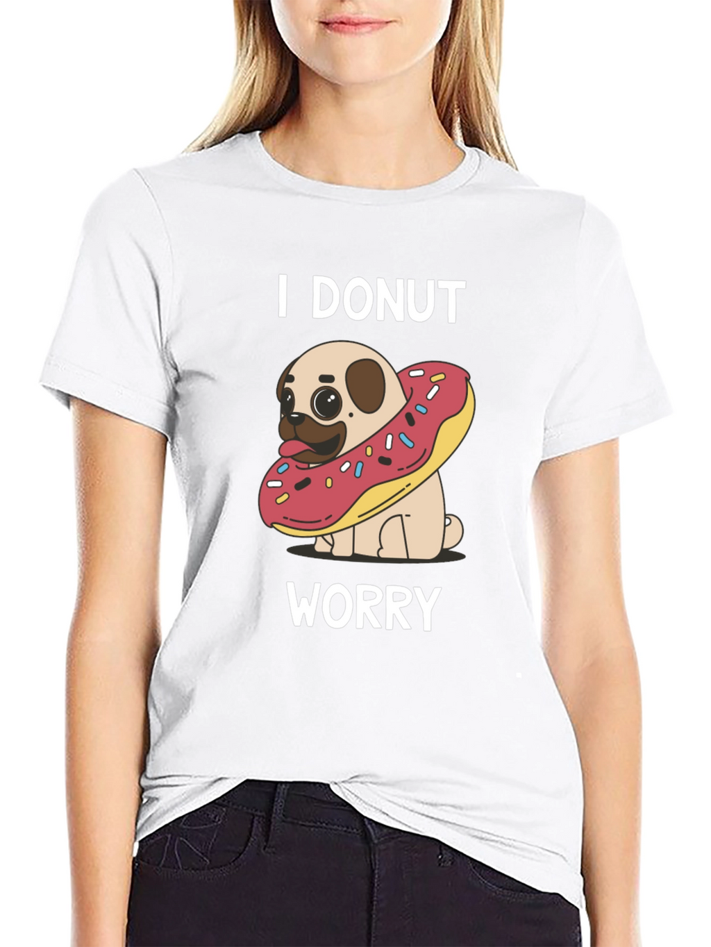 I Donut Worry Pug T-Shirt