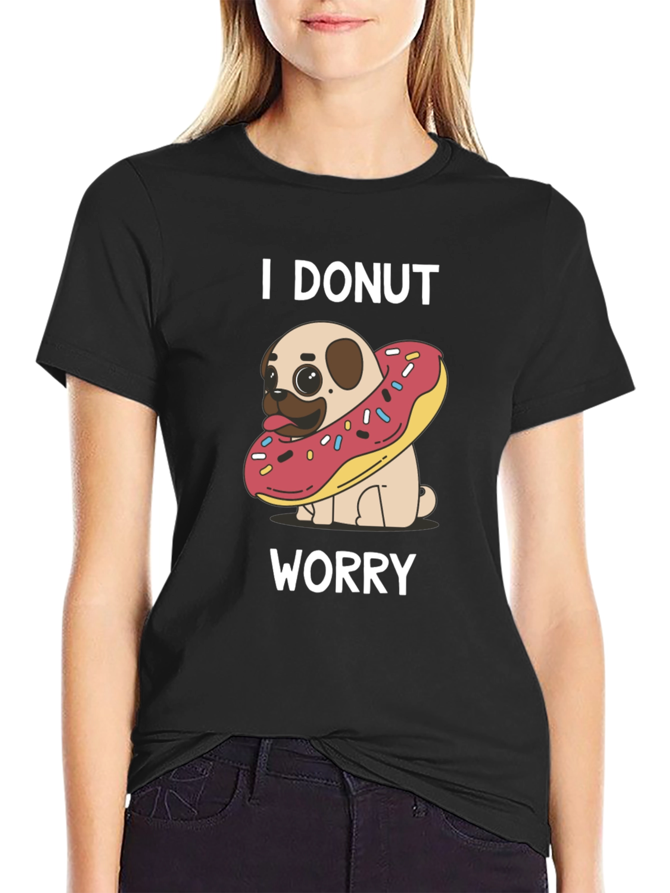 I Donut Worry Pug T-Shirt
