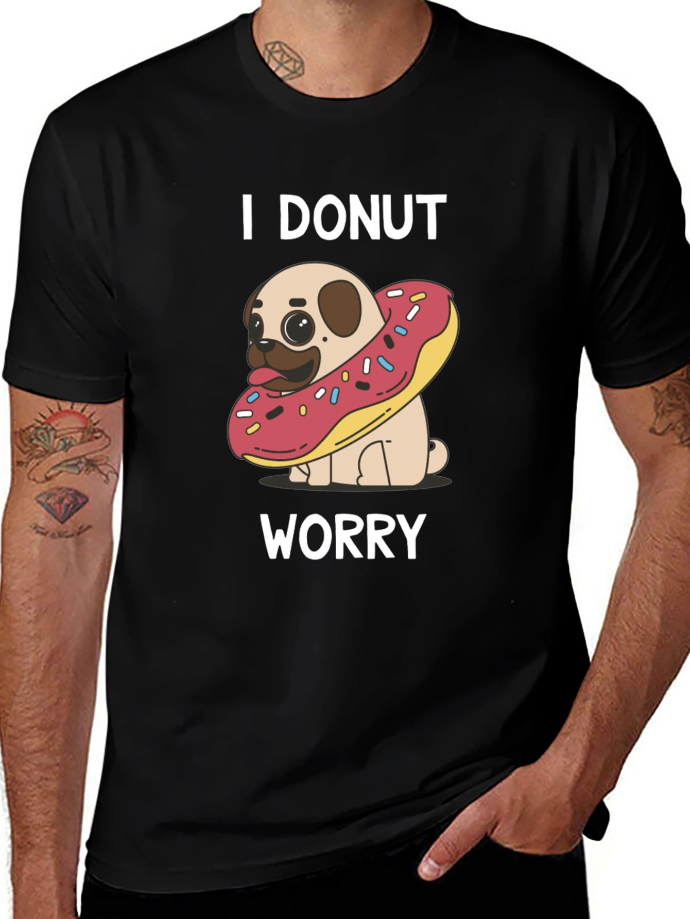 I Donut Worry Pug T-Shirt