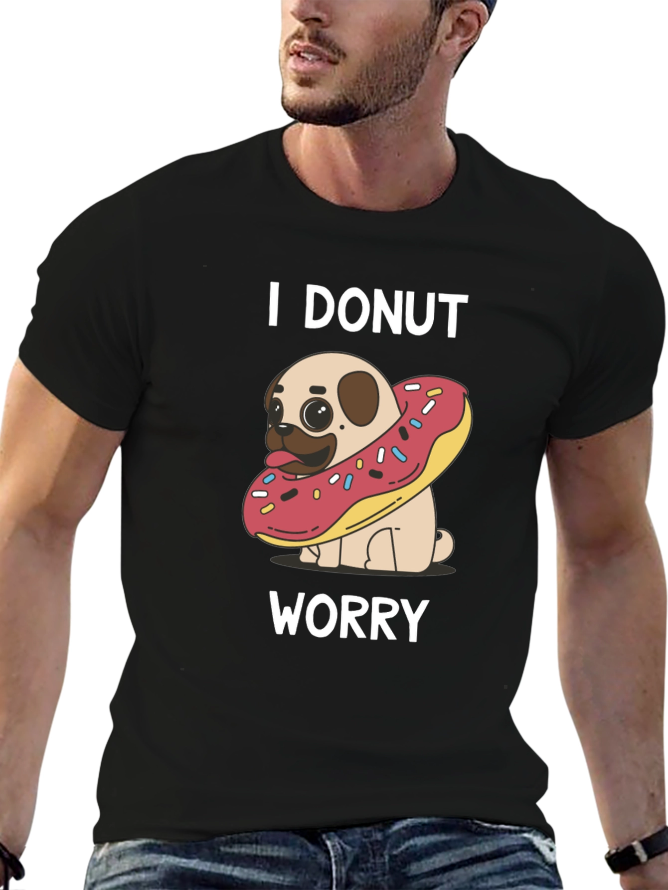 I Donut Worry Pug T-Shirt