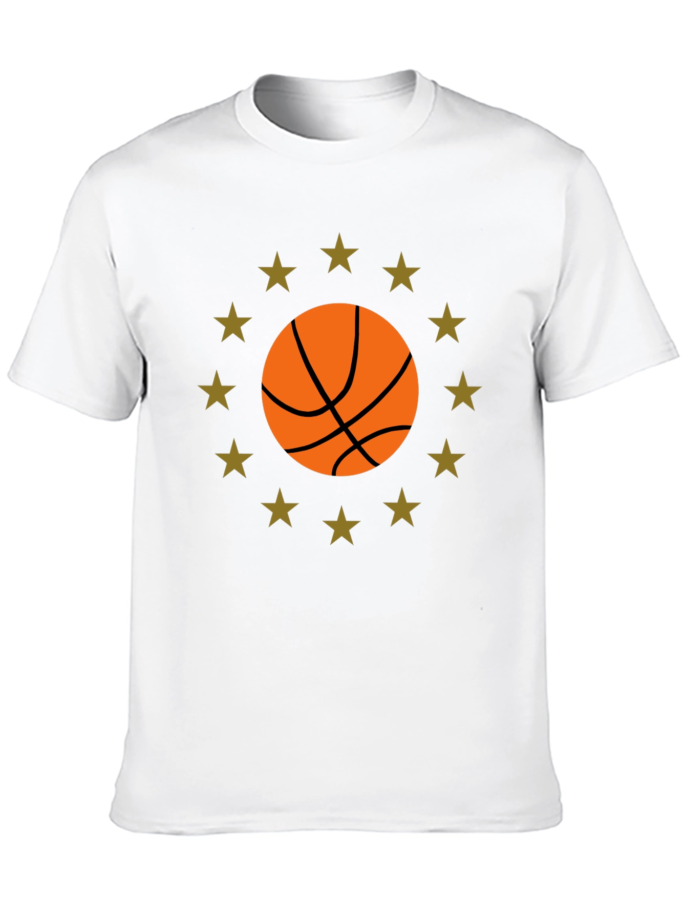 Basketball Star Graphic Black T-Shirt