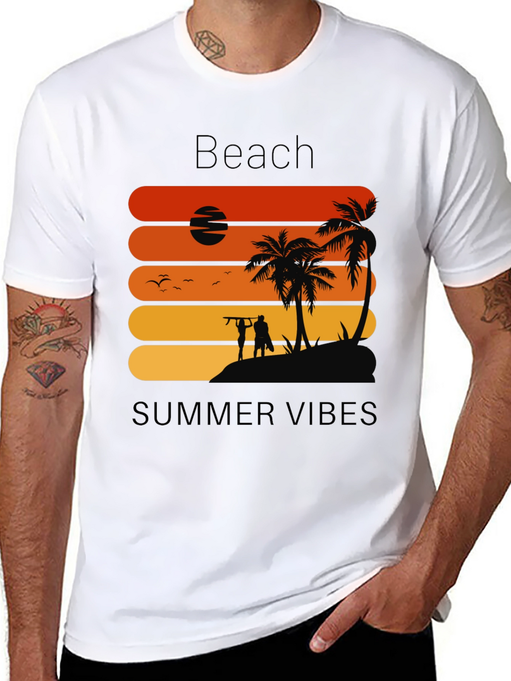 Beach Summer Vibes Graphic Tee