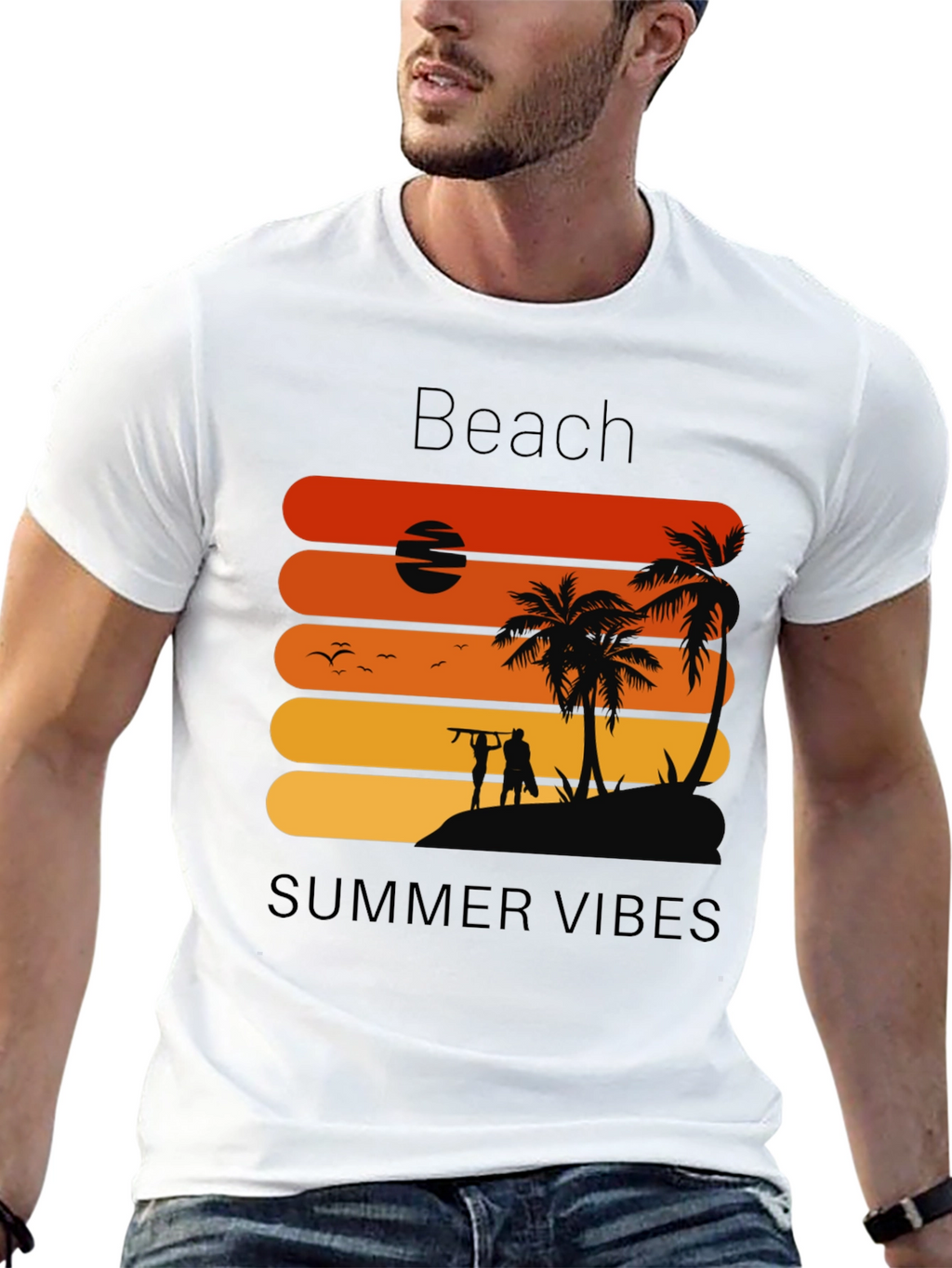 Beach Summer Vibes Graphic Tee