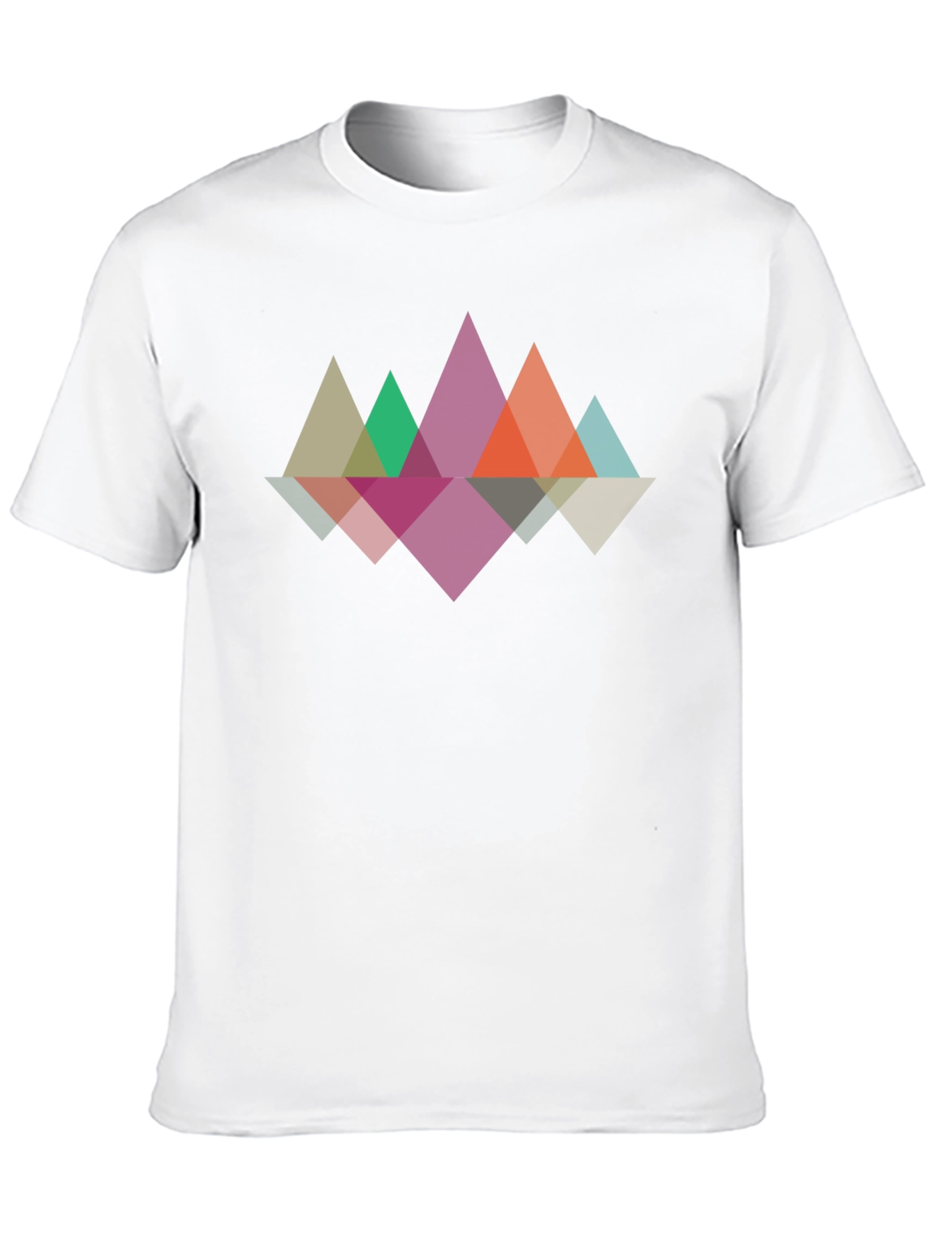 Geometric Mountain T-Shirt - Black