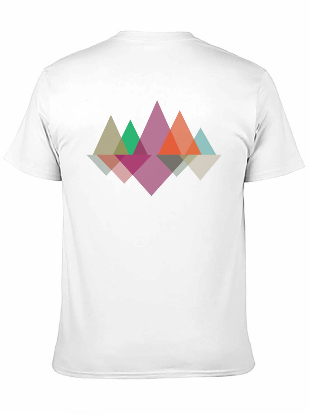 Geometric Mountain T-Shirt - Black