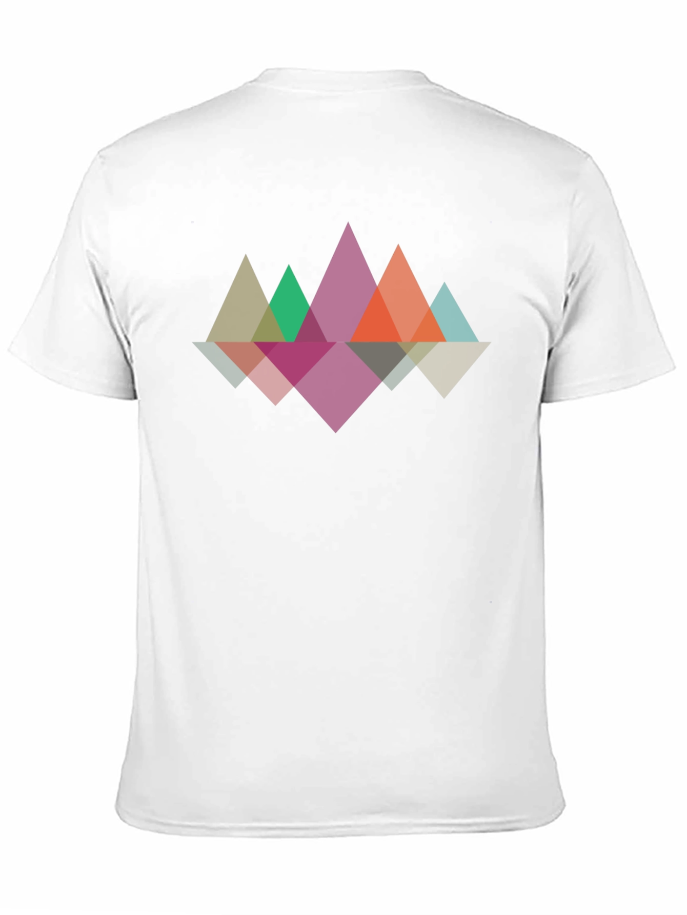Geometric Mountain T-Shirt - Black