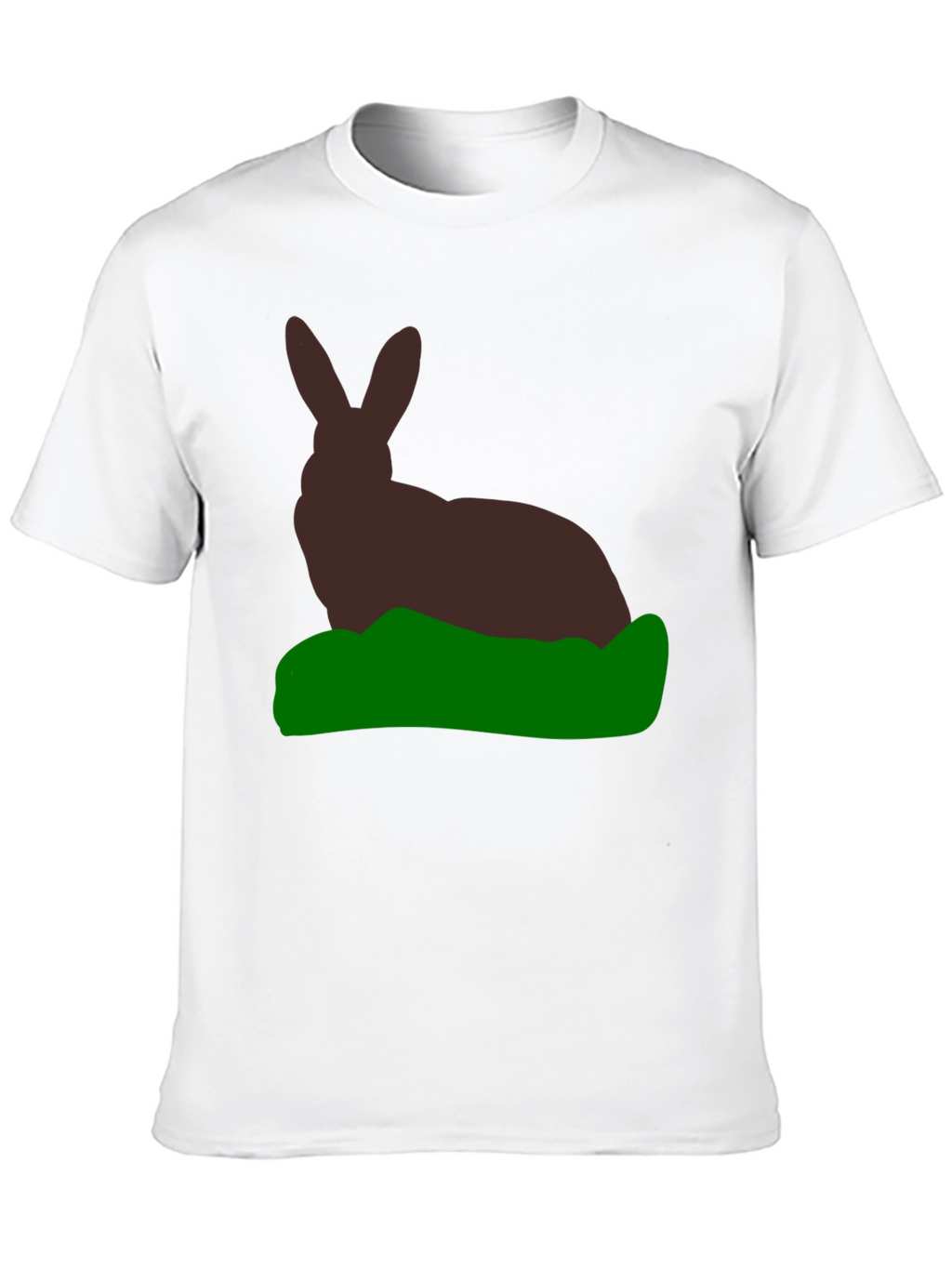 Rabbit Silhouette Graphic Tee - Black