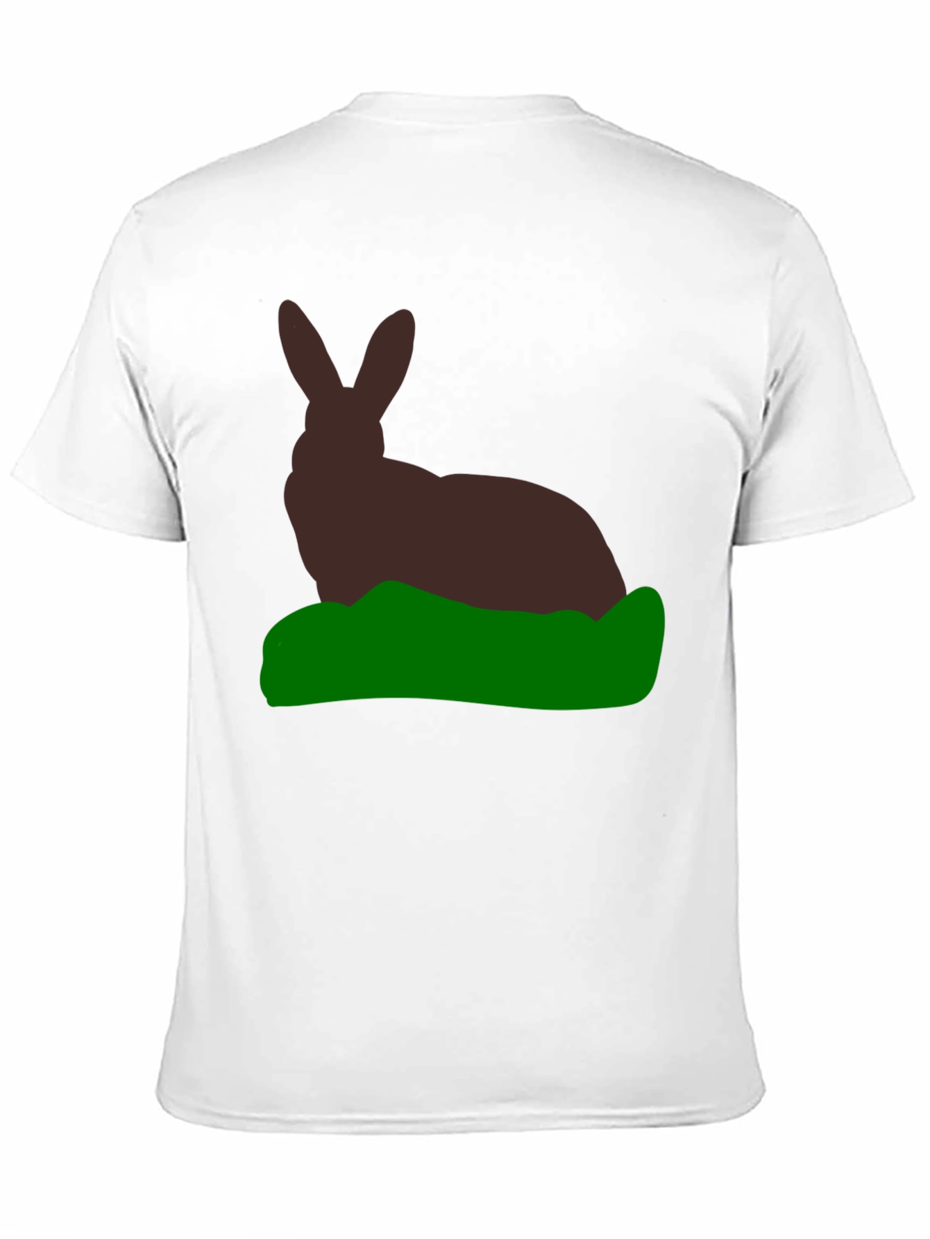 Rabbit Silhouette Graphic Tee - Black