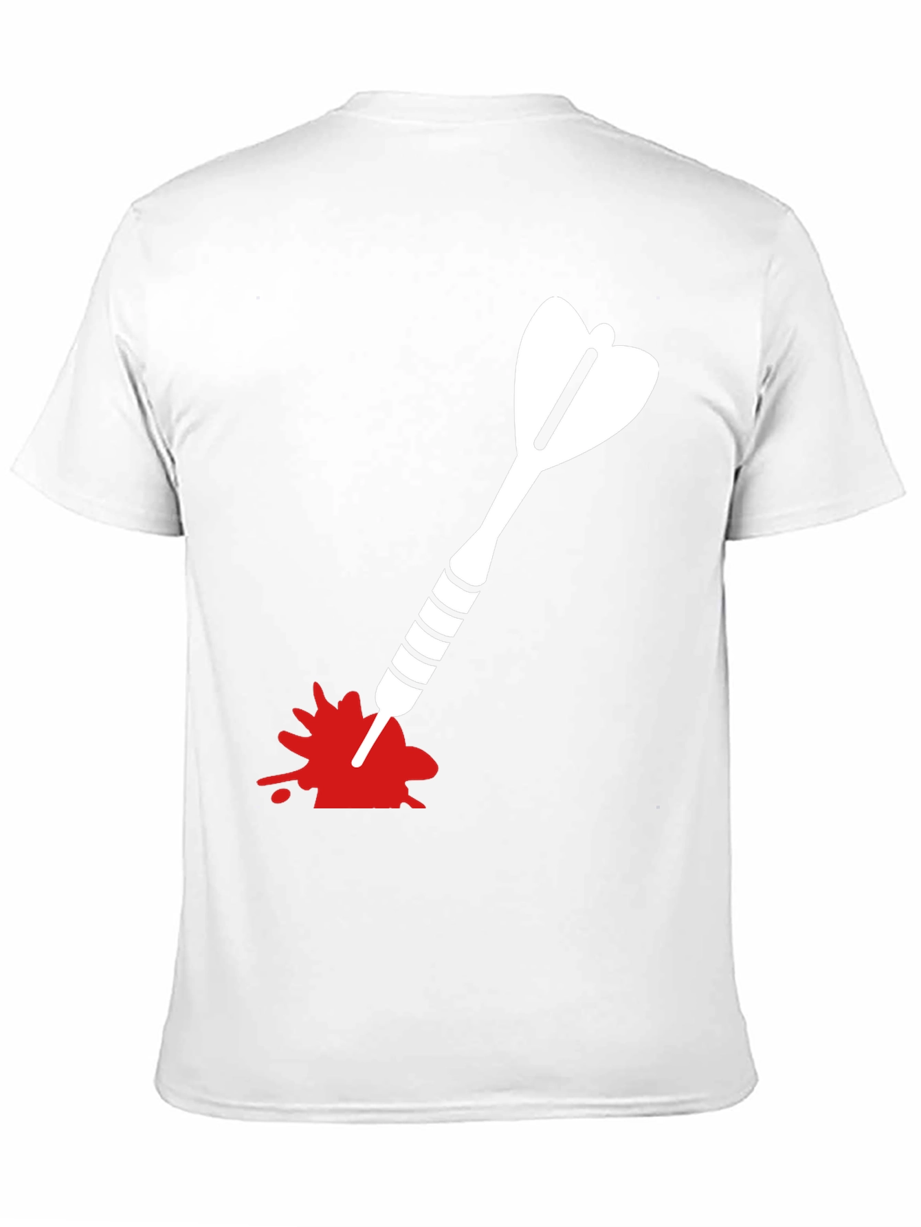 Dart T-Shirt - Bullseye Design Black Cotton Tee
