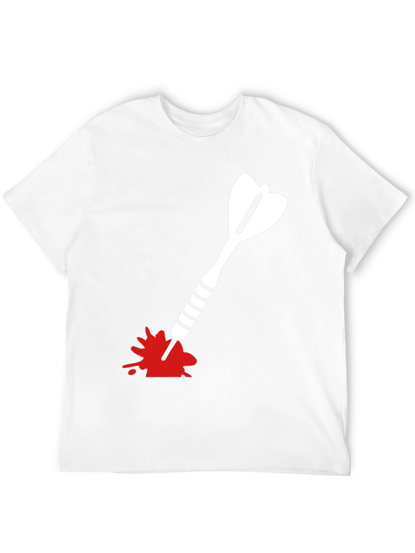 Dart T-Shirt - Bullseye Design Black Cotton Tee