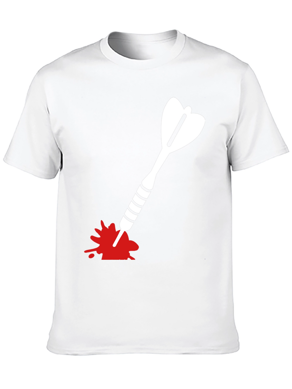 Dart T-Shirt - Bullseye Design Black Cotton Tee