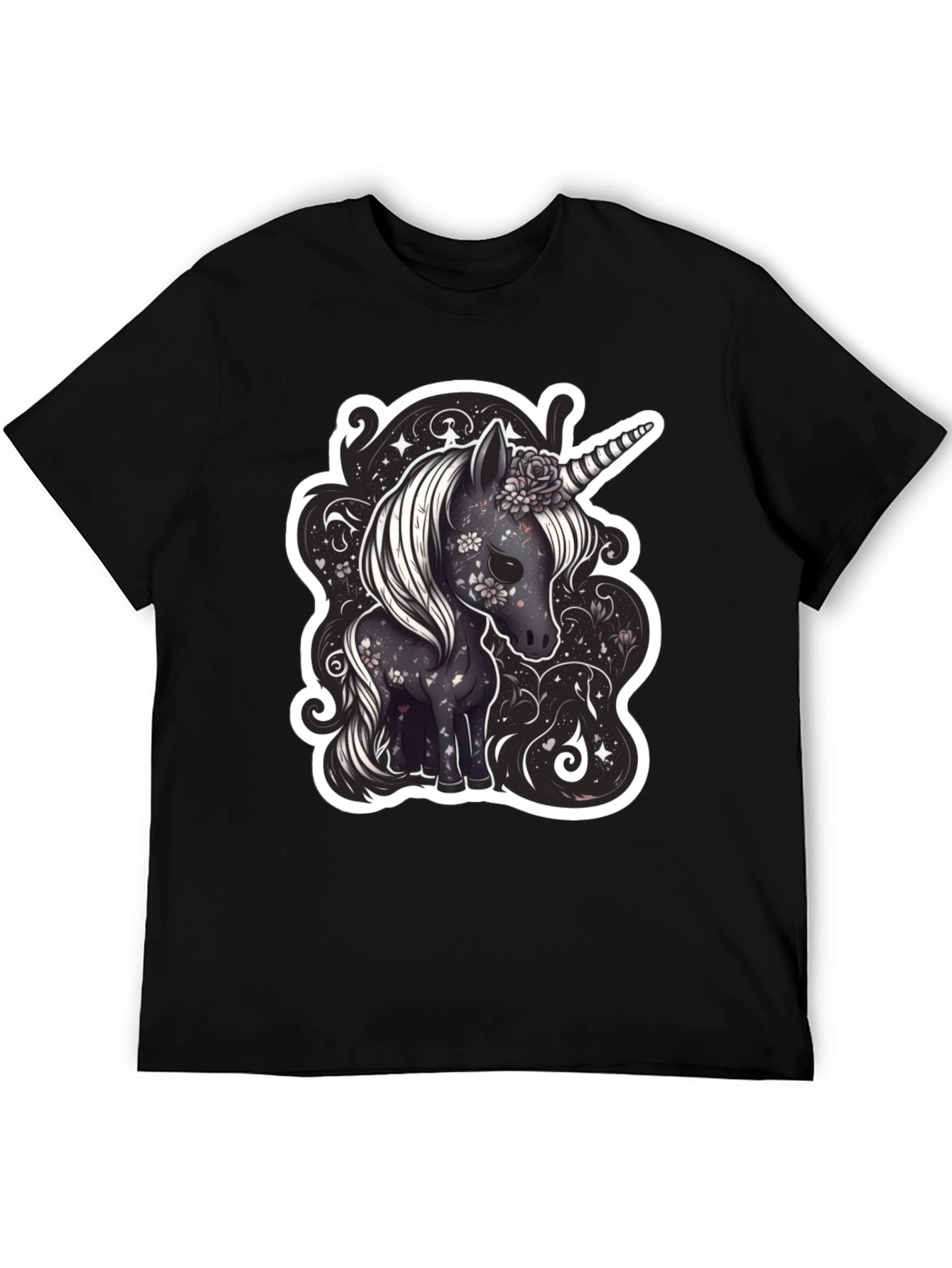 Unicorn Graphic Tee - Black