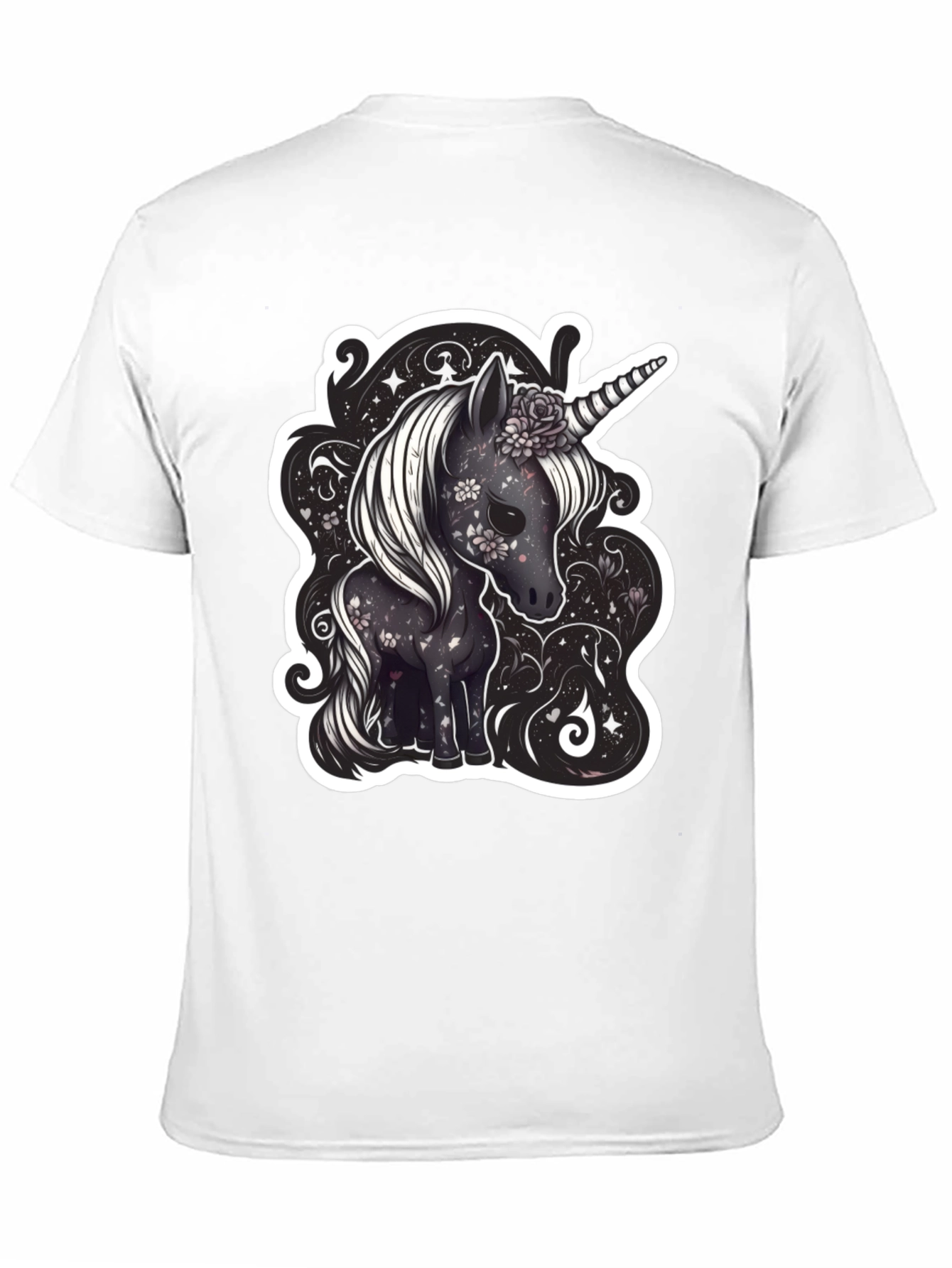 Unicorn Graphic Tee - Black