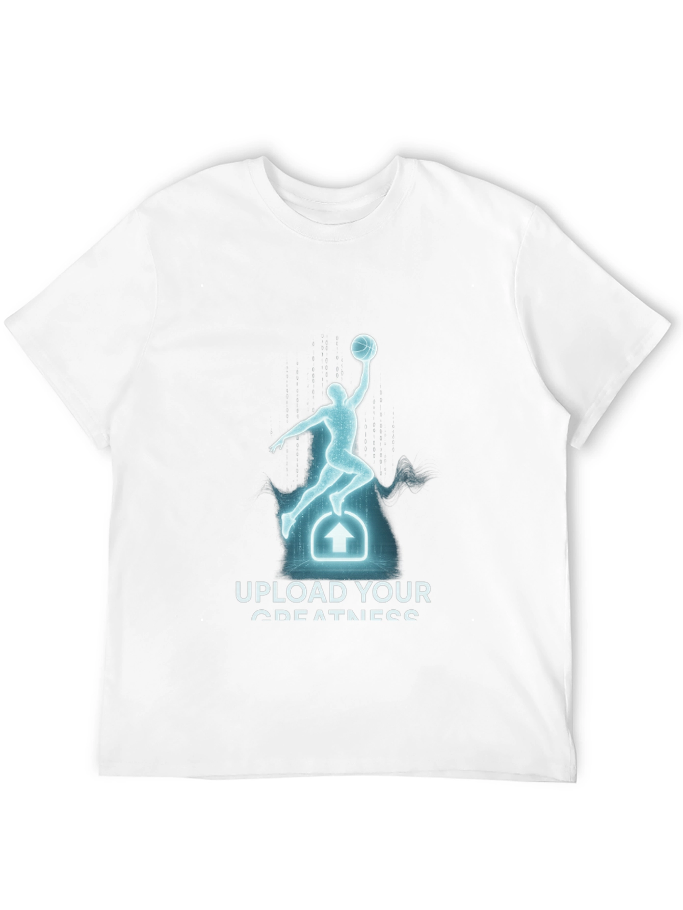 Upload Your Greatness Black Graphic Tee