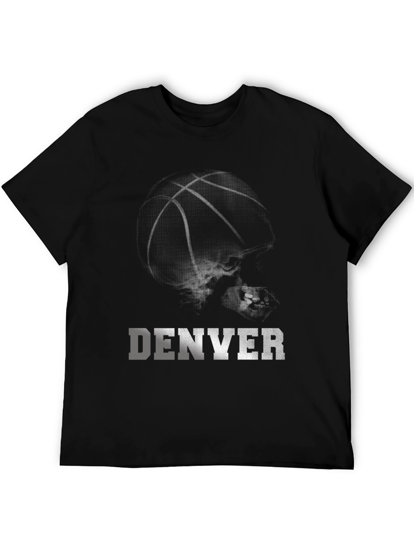 Denver Basketball Graphic T-Shirt - Black