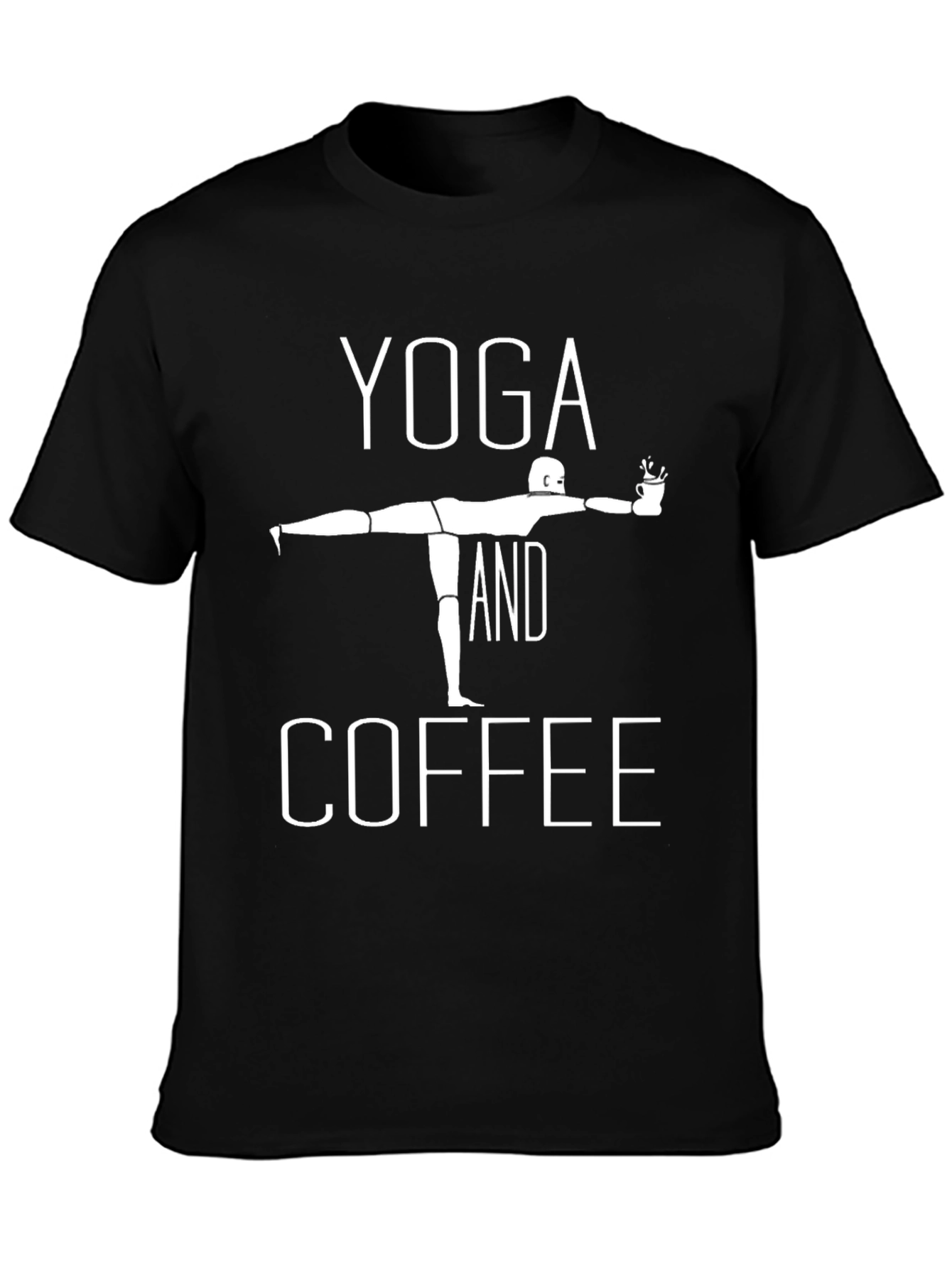 Yoga and Coffee Graphic T-Shirt