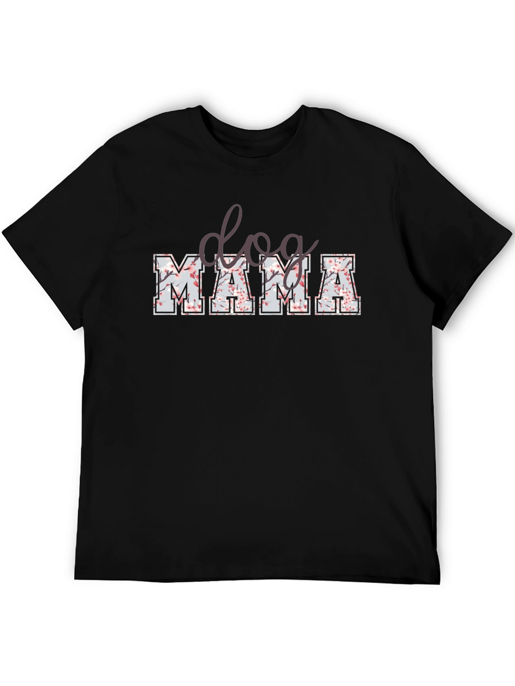 Dog Mama Floral Print T-Shirt