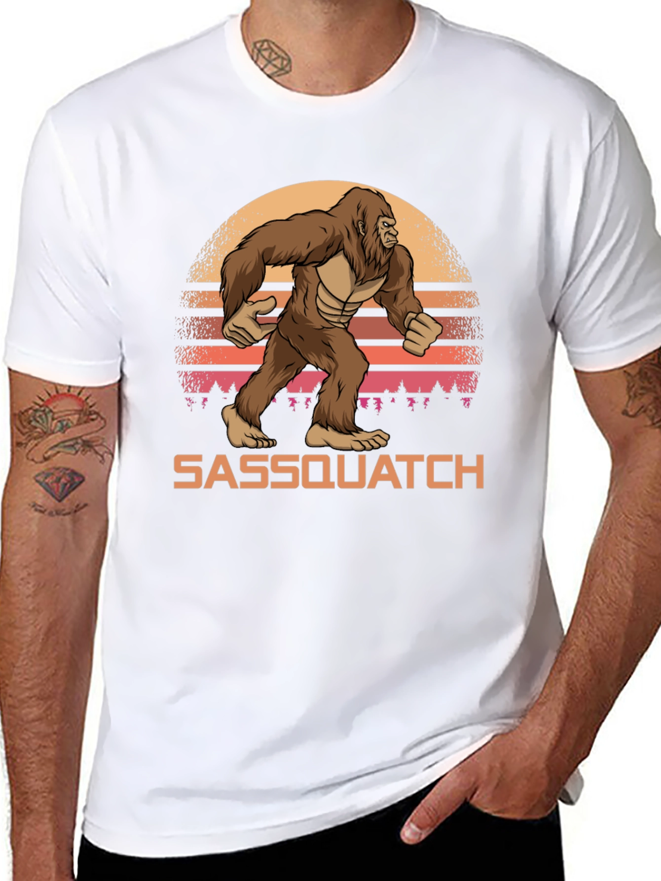 Sasquatch Sunset Graphic T-Shirt - Bigfoot Tee