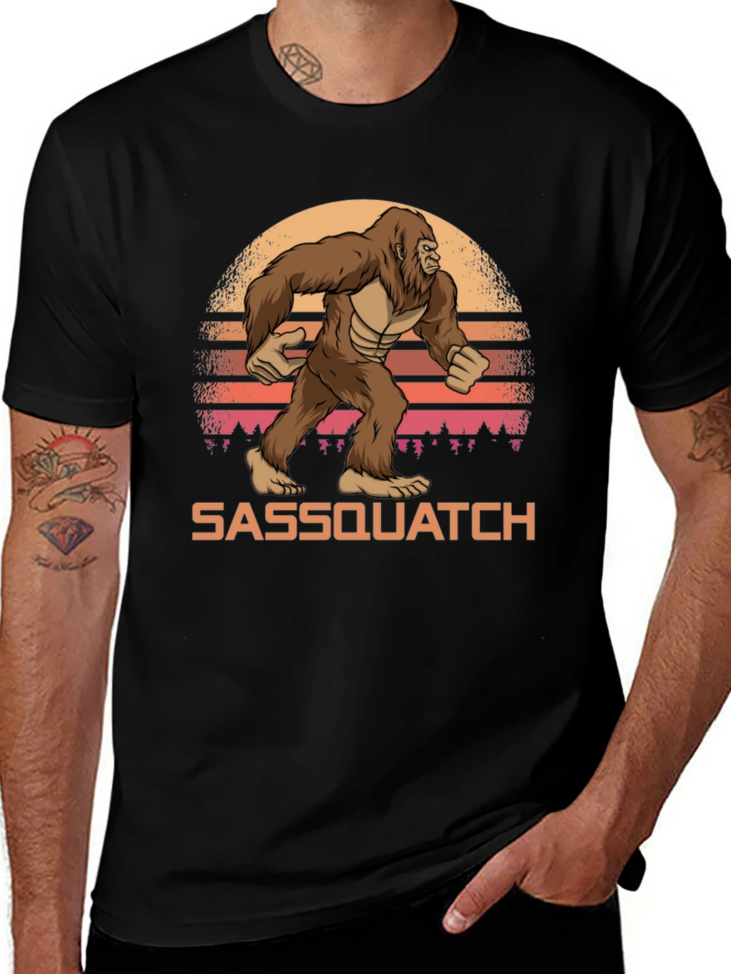 Sasquatch Sunset Graphic T-Shirt - Bigfoot Tee
