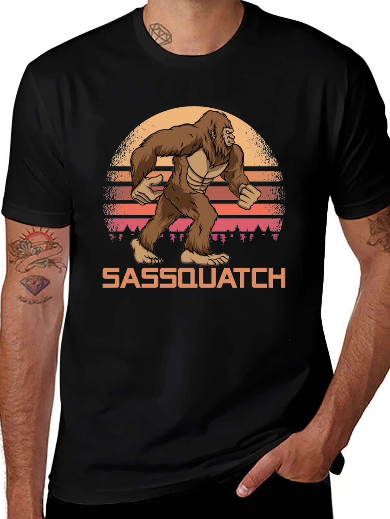 Sasquatch Sunset Graphic T-Shirt - Bigfoot Tee