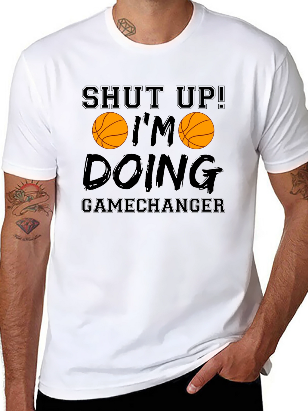 Shut Up Im Doing Gamechanger Basketball Graphic Tee