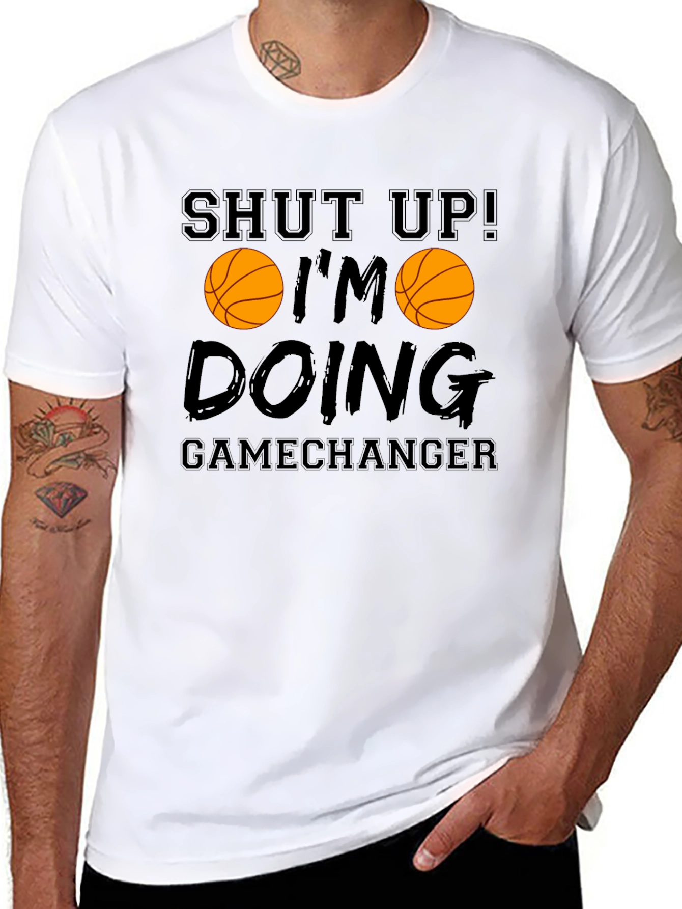 Shut Up Im Doing Gamechanger Basketball Graphic Tee
