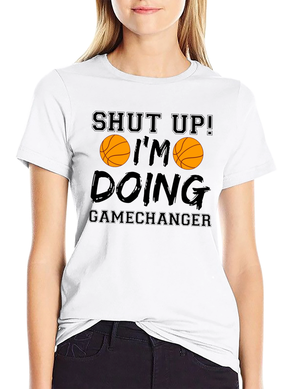 Shut Up Im Doing Gamechanger Basketball Graphic Tee