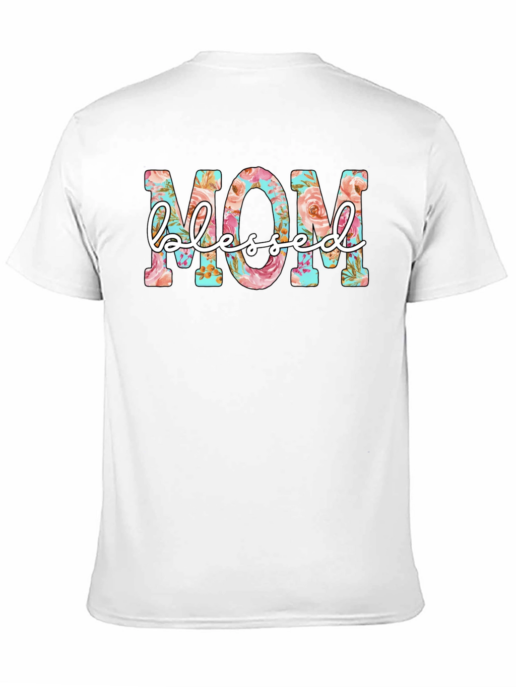 Floral Mom Blessed Graphic T-Shirt