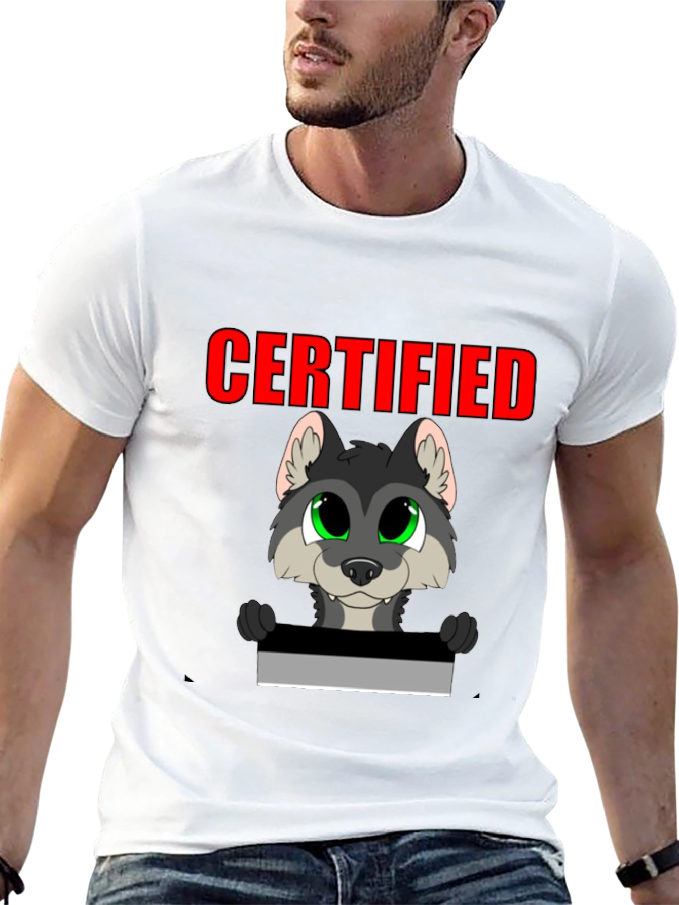 Certified Wolf Graphic T-Shirt - Black