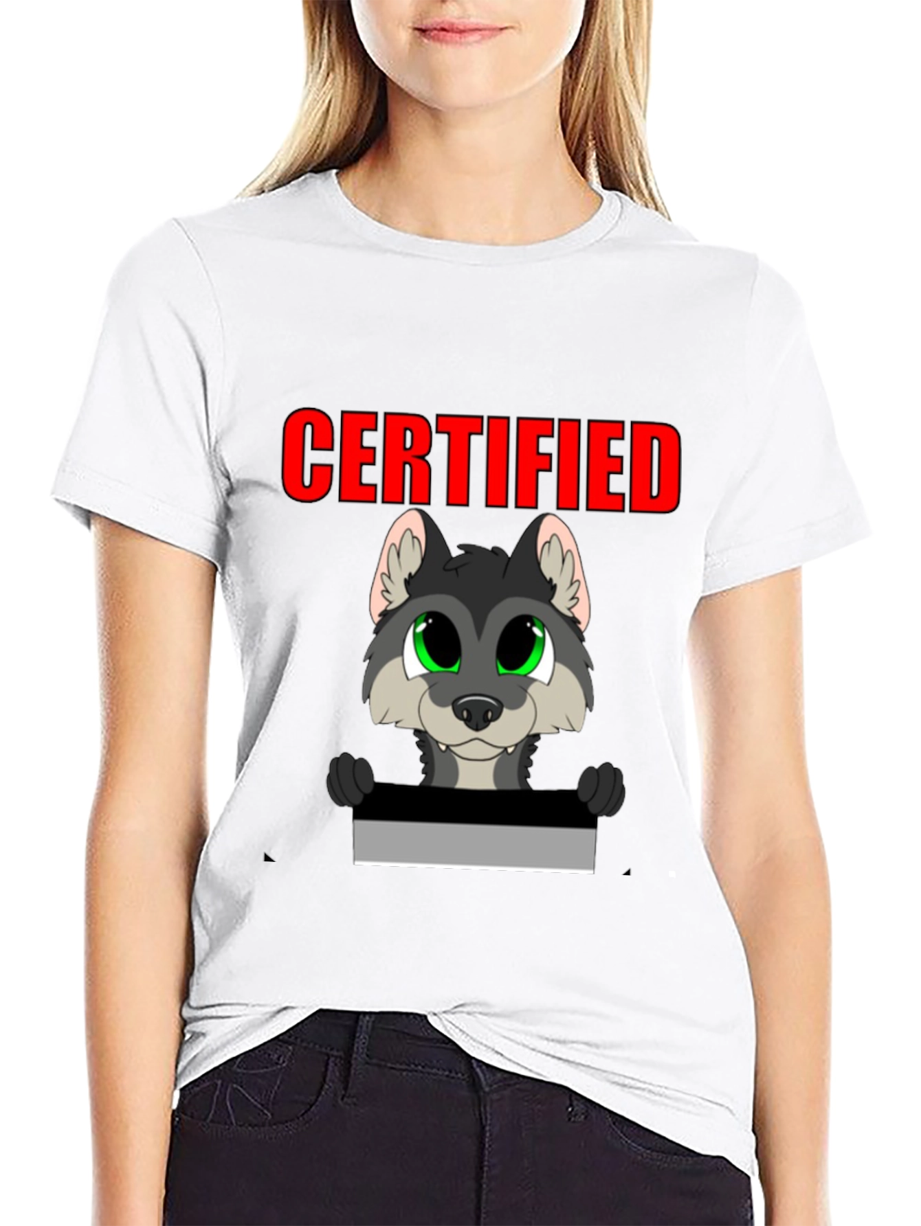 Certified Wolf Graphic T-Shirt - Black
