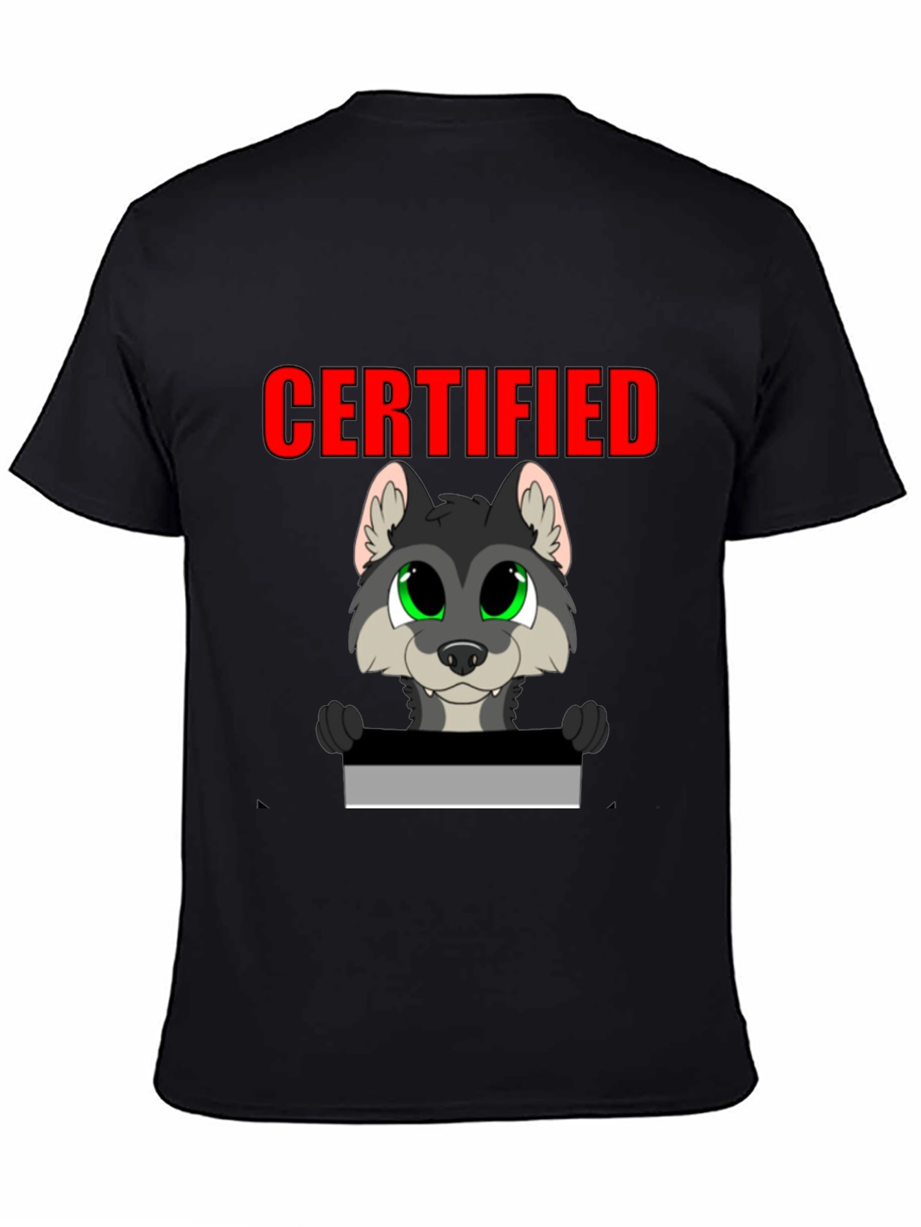 Certified Wolf Graphic T-Shirt - Black